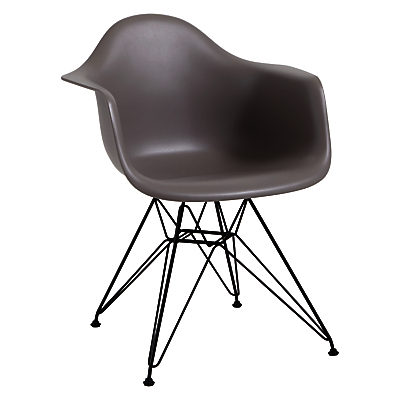 Vitra Eames DAR 43cm Armchair Mauve Grey / Black
